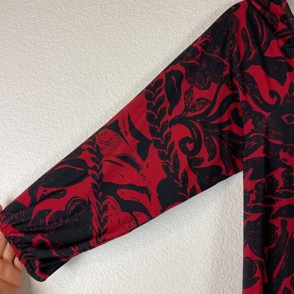 Anthropologie Uncle Frank Jersey Dress Womens XS Floral Stretch Whimsigoth - Picture 3 of 9